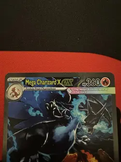 Mega Charizard X EX 125/094 Full Art Holo Rare Pokemon TCG Card English NM - Image 2