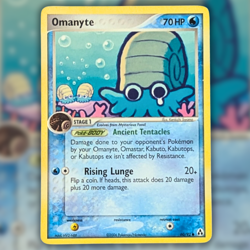 Omanyte 60/92 Common Non-Holo Vintage Pokemon Card EX Legend Maker (LP) - Image 1