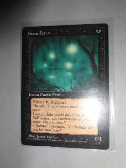 MTG MAGIC THE GATHERING CARD ORIGINAL WILL-O'-THE-WISP ITALIAN RARE FBB VINTAGE - Image 1