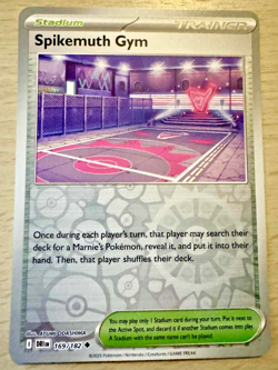 Pokemon TCG Spikemuth Gym 169/182 Destined Rivals Reverse Holo Trainer Card - Image 1