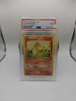 2016 POKEMON XY EVOLUTION 9/108 CHARMANDER PSA 9 - Image 1