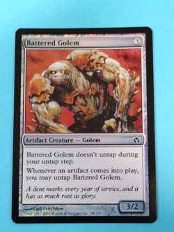 Magic The Gathering 1x BATTERED GOLEM - Fifth Dawn - MTG Common FOIL Artefact NM - Image 1