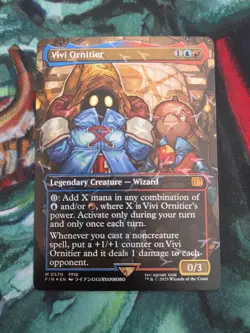 Vivi Ornitier Borderless Chocobo Track Foil. MTG Final Fantasy - Free shipping - Image 1