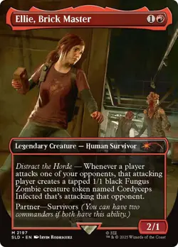 MTG Ellie, Brick Master(The Last Of Us) Borderless - Secret Lair Drop #2197 - Image 1