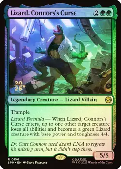 MTG FOIL Lizard, Connors's Curse (Prerelease) (Marvel's Spider-Man) - Promo - Image 1