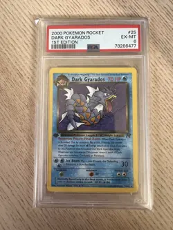 PSA 6 - 2000 Pokemon, Rocket, Dark Gyarados Non-Holo, 1st Edition NM free ship - Image 1