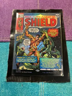 Nick Fury, Agent of Shield Borderlss FOIL 0389 NM MtG Magic Gathering MSH Marvel - Image 2