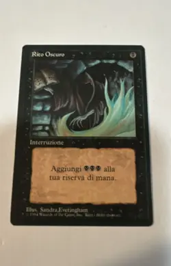 MTG Dark Ritual Fourth Edition Foreign Black Border Regular Common Italian - Image 1
