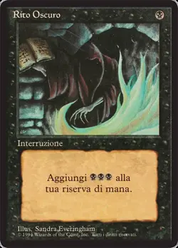 1x FBB Dark Ritual - Italian NM-Mint, English 3rd Edition Revised (FBB) MTG Magi - Image 1