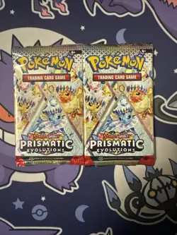 Pokemon Prismatic Evolutions Booster Packs SEALED 2 Packs - Image 1