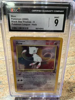 New Pokemon 2000 Black Star Promos 9 Pokemon League Holo CGC 9 - Image 1