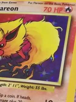 Flareon - No Symbol RARE MINT Condition - Pokemon TCG Jungle 3/64 Holo Unlimited - Image 4