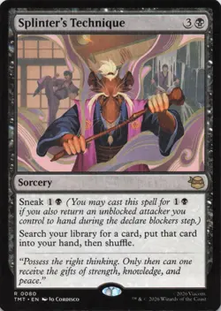 Splinter's Technique 0080 Teenage Mutant Ninja Turtles MTG NM/M - Image 1