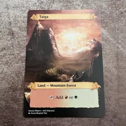 Taiga - Custom Art MTG Magic The Gathering Playtest Card - Image 1