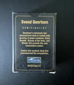 Magic the Gathering MTG - Svend Geertsen - World Championships Deck Seattle 1997 - Image 2
