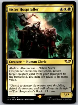 Sister Hospitaller 141 Warhammer 40,000 Magic: The Gathering NM - Image 1
