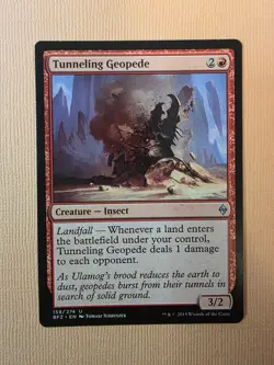 TUNNELING GEOPEDE 158 UC BATTLE FOR ZENDIKAR MAGIC: THE GATHERING LP - Image 1