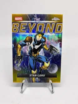 Topps 2026 Topps Chrome Marvel The Beyond Star-Lord TB-15 Gold /50 Insert - Image 1