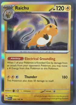 Raichu 019/091 Rare Paldean Fates 2024 Pokemon TCG Holo Near Mint/Mint English - Image 1