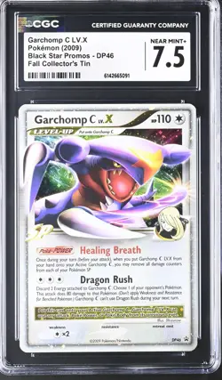CGC 7.5 NEAR MINT+ Garchomp C LV.X DP46 Black Star Promos Holo Pokemon Card - Image 1