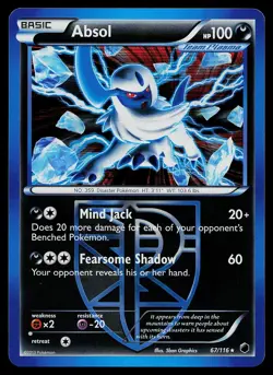 Pokemon Card - Absol Plasma Freeze 67/116 Holo Rare - Image 1