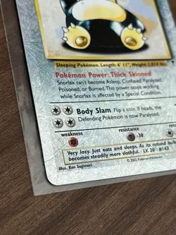Pokemon - SNORLAX - Legendary Collection Reverse Holo #64/110 Vintage 2002 - Image 4