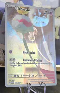 🔥Pokemon TCG Chimecho 179/167 Illustration Rare Holo SV: Twilight Masquerade NM - Image 2