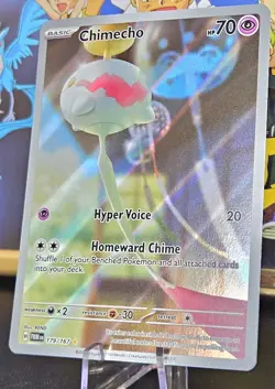 🔥Pokemon TCG Chimecho 179/167 Illustration Rare Holo SV: Twilight Masquerade NM - Image 3