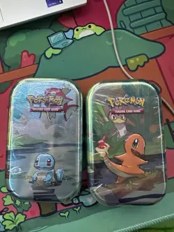 POKEMON TCG: Kanto Friends Mini Tins Squirtle And Charmander BRAND NEW - Image 1