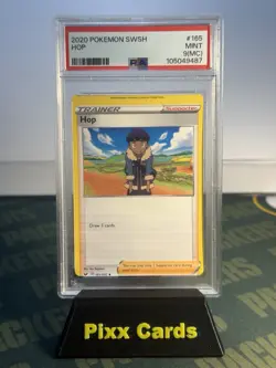 2020 Pokemon SWSH Hop- Error Miscut Card! Graded PSA 9 - Image 1