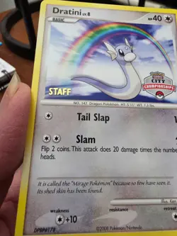 Pokemon City Championships Staff Stamped Dratini 91/146 - Image 2