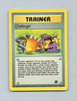 Challenge! 74/82 Uncommon Team Rocket Pokemon Unlimited Lightly Played - Image 1