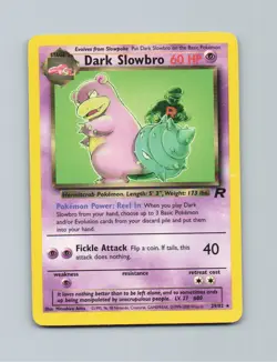 Dark Slowbro 29/82 Rare Team Rocket Pokemon Unlimited Lightly Played - Image 1