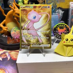 2023 Pokemon Mew EX Gold Hyper Rare Card 205/165 Scarlet & Violet 151 - Image 1