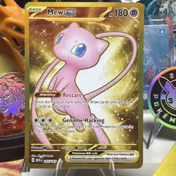2023 Pokemon Mew EX Gold Hyper Rare Card 205/165 Scarlet & Violet 151 - Image 2