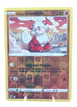 Hisuian Growlithe 70/189 - Astral Radiance - Reverse Holo Common - Pokemon Card - Image 1