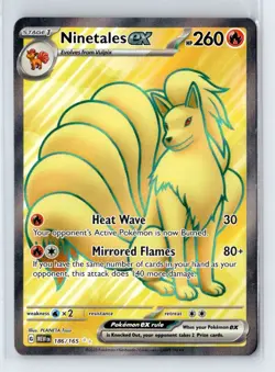 Pokemon TCG - Ninetales ex - 186/165 - SV: Scarlet & Violet 151 MP - Image 1