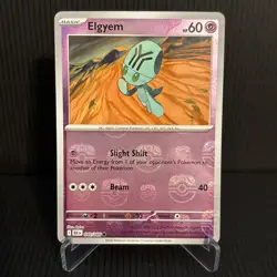 Elgyem 040/086 Masterball Reverse Holo Black Bolt Pokemon TCG - NM - Image 1