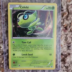 Celebi XY187 2017 Pokemon Black Star Promo Holo LP - Image 1