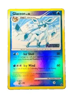 Glaceon 20/100 Platinum Pokemon TCG Promo Stamped Reverse Holo (NM/LP) - Image 1