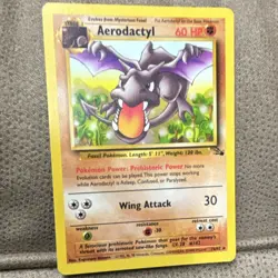 Pokemon TCG Mint Fossil Aerodactyl 16/62 Rare English 60 HP - Image 1