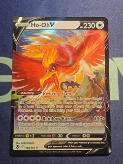 Ho-Oh V 140/195 - Pokemon Silver Tempest - (Near Mint) - Image 1