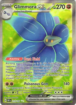 GLIMMORA EX 213/197 ULTRA RARE OBSIDIAN FLAMES POKEMON NEAR MINT - Image 2