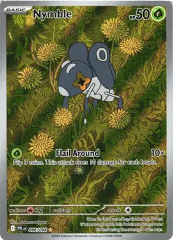 NYMBLE 096/094 ILLUSTRATION RARE PHANTASMAL FLAMES POKEMON NEAR MINT - Image 2