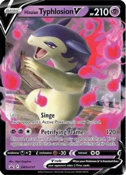 HISUIAN TYPHLOSION V SWSH237 HOLO PROMO SWORD & SHIELD PROMO POKEMON HOLO NM/M - Image 1