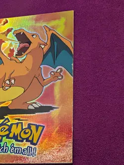 Pokemon TCG Topps Charizard E6 of 12 Movie Edition Holo Foil 1999 + Bonus Cards - Image 4