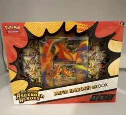 Pokemon TCG Mega Evolution Ascended Heroes Mega Emboar ex Box - Factory Sealed - Image 1