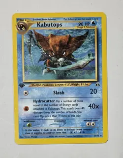 2001 Pokemon TCG Kabutops 25/75 1st Edition Neo Discovery Ulimited Rare - Image 1