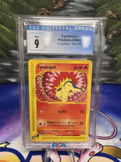 Cyndaquil Pokemon (2002) Expedition - 105/165 CGC Mint 9 - Image 1