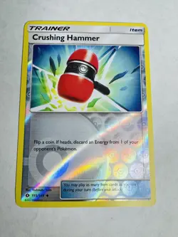 Crushing Hammer 115/149 Uncommon SM Base Set Pokemon Reverse Holo Near Mint - Image 1